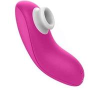 Sh! Mini stimulateur de clitoris, ventouse clitoridienne, jouet d'aspiration clitoridien, pompe à clitoris, vibromasseur point G, 10 x 10 x 4 cm, 10 modes de vibration, rechargeable, rose