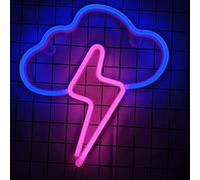 SH-RuiDu Lampe néon LED en forme de nuage - Fonctionne avec USB et piles - Pour maison, mur, chambre à coucher, Noël, anniversaire, Saint-Valentin