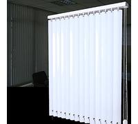 Sh000ad Store Vertical en Aluminium,Stores Vénitiens à Lamelles Verticales en Métal Blanc pour Intérieur,Rideaux Protection Solaire/Intimité,pour Maison Bureau Fenêtre,Personnalisé (160x180cm(WxH))