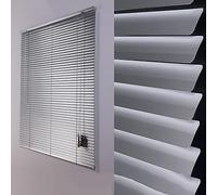 Sh000ad Stores Vénitiens en Aluminium Rideaux à Lamelles, Stores Enrouleurs Argent,Pièce Obscurcir Home D'intimité Protection Décoration de Fenêtre Bureau Stores,Largeur x Hauteur (50x90cm)