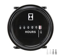 SH1 Compteur horaire à quartz Hermétiquement scellé Jauge industrielle multifonctionnelle compatible avec les générateurs de navires, les bateaux, les voitures, les motos, les