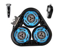 SH50/52 Tête de Rasoir de Remplacement Compatible avec Philips Série 5000 6000 S5xxx AquaTouch PowerTouch PT/AT Têtes de Rasage Rondes Non Compatibles Modèles Pentagones Lames en Acier Inoxydable