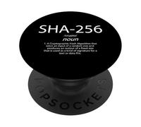 SHA-256 Définition Bitcoin Consensus Algorithme Cryptographie PopSockets PopGrip Adhésif
