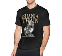 Sha-Nia-Twain Now Men's Short Sleeve T-Shirts Tops Men Leisure Crew Neck Shirts
