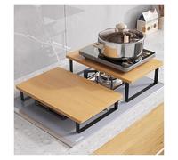 SHAARI Couvercle Pour Cuisinière À Gaz, Étagère Pour Plaque À Induction Matériau En Acier Inoxydable Durable, Longue Durée De Vie(Yellow,30x54x16.5cm)