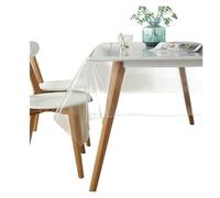 SHAARI ÉToffe De Table en PVC Transparent, Naturellement FléTrie, éCologique, Flexible Et RéSistante, AdaptéE à La Protection des Tables (0.15mm,140x160cm)