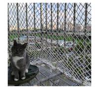 SHAARI Filet Chat Corde en Nylon, Facile à Nettoyer, Peut êTre Rangé Convient pour La Protection des Balcons, La PréVention des Chutes dans Les Greniers(10cm Mesh,2x8m)