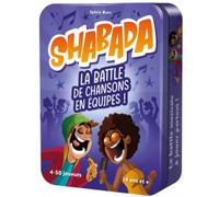 Asmodee - SHABADA - Jeu de Chansons pour Adultes et Ado dès 14 Ans - Battle de Chansons en Equipe - Jeu d'Ambiance pour Soirées Entre Amis ou en Famille - 4 à 50 Joueurs - 30 Min - Version Française