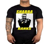 Shabba Ranks Graphic T Shirt Music Dancehall Jamaican Rap Dope Clothing Artist Black M
