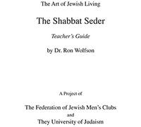 Shabbat Seder Teacher's Guide