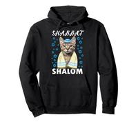 Shabbat Shalom Chemise Chat Mignon avec Kippa T-Shirt juif drôle Sweat à Capuche