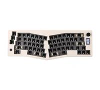 SHABD ABM066 Clavier Mécanique Tri-Mode Joint Ergonomique Bluetooth Via Kit de Personnalisation Multifonction, Blanc Crème
