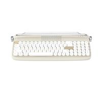 SHABD B309 Clavier Rétro Portable Clavier Double Mode pour Ordinateur Portable Tablette Téléphone Modèles de Charge Beige Sable