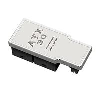 SHABD Carte Graphique 4X8Pin SéRie 40 ATX3.0 12VHPWR 12+4P 600W Convertisseur de Puissance 180 DegréS pour Carte Graphique 4080 4090 Argent