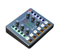 SHABD Carte Son M8 Interface Audio de Diffusion en Direct Dispositif de Podcasting Caster avec Préamplificateur Micro Premium Carte Son