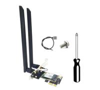 SHABD Carte WiFi sans WiFi 7 BE200 Pcie Carte Réseau sans BE200 2,4 G/5 G/6 GHz pour Win11
