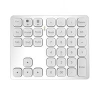 SHABD Double Clavier Numérique Bluetooth Pavé Numérique sans Rechargeable pour PC Portable Clavier Numérique Slinet - Argent Installation Facile
