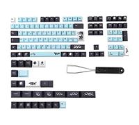 SHABD Dye Subbed Keycap FR Disposition PBT France Keycaps pour MX Switch Clavier Cherry Profile Key Cap FR Keycap 135 Touches