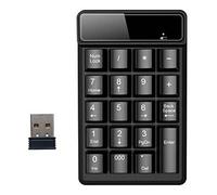 SHABD Mini Clavier Numérique USB 19 Touches Pavé Numérique Récepteur pour Comptabilité Ordinateur Portable PC (A)
