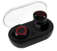 SHABD Nouveau Oreillette Bluetooth Y10 Oreillette Bluetooth Binaural Y30 Oreillette Bluetooth avec Compartiment de Charge Noir+Rouge