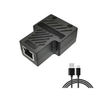 SHABD RéPartiteur Ethernet 100 Mbps Connecteur D'Extension RéSeau RJ45 1 à 2 Rallonge de Câble RéSeau Internet