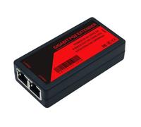 SHABD Répéteur POE Extender 2 Ports 1000 Mbps avec IEEE 802.3Af Giga100 Mètres D'Extension POE pour Caméra IP NVR