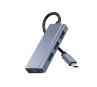 SHABD Station d'accueil USB C pour Ordinateur Portable, Hub 4 en 1 de Type C, avec 4 Adaptateurs Multiports USB3.0 pour Tablettes et Téléphones