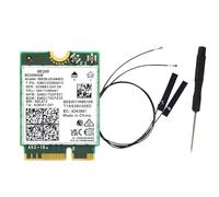 SHABD WiFi 7 BE200 BE200NGW Carte WiFi + Antenne Pièces de Rechange BT 5.4 802.11AX Tri-Band M.2 NGFF Adaptateur Réseau sans pour Win10/11