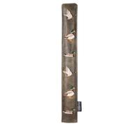 SHABIER Couvre-club d'alignement en cuir synthétique vert avec motif canard colvert brodé