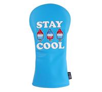 SHABIER Couvre-club de golf bleu Stay Cool avec motif Ice Pop pour clubs de golf (pour conducteur, fairrway et hybride)