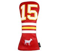 SHABIER Couvre-club de golf rouge avec motif n°15