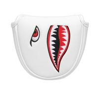 SHABIER Couvre-maillet de golf avec motif requin tigre pour club de golf (blanc)