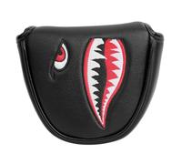 SHABIER Flying Tiger Warshark Couvre-club de golf pour club de golf (noir, couvre-maillet)