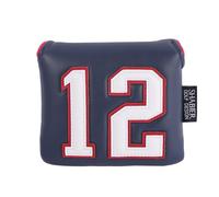 SHABIER Grand couvre-maillet avec chiffres pour putter de golf (bleu foncé avec n° 12)