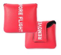 SHABIER Grand couvre-maillet de golf rouge avec motif avant vol pour club de golf