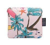 SHABIER Grand couvre-maillet rose Aloha Tropical Hawaï Surf Beach