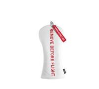 SHABIER Housse de Club de Golf Blanche avec Motif Remove Before Flight pour Club Hybride