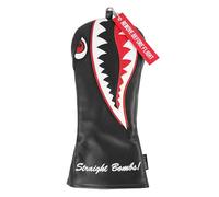 SHABIER Housse de protection pour driver de golf Taylormade M3 M4 M5 M6 Noir Flying Tiger Warshark