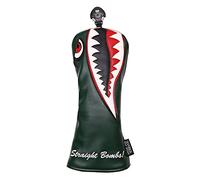 SHABIER New War Shark Flying Tiger Warshark Couvre-club de golf pour parcours de golf Vert