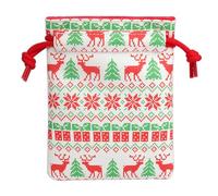 SHABIER Pochette de golf en cuir synthétique avec cordon de serrage, accessoire de golf portable (renne de Noël)