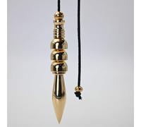 SHABRIM Pendule grand et lourd pour guérison spirituelle et énergétique, outil unique de radiesthésie inspiré de l'origine indienne en laiton poli PD163
