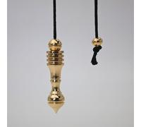 SHABRIM Pendule grand et lourd pour guérison spirituelle et énergétique, outil unique de radiesthésie inspiré de l'origine indienne en laiton poli