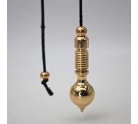 SHABRIM Pendule grand et lourd pour guérison spirituelle et énergétique, outil unique de radiesthésie inspiré de l'origine indienne en laiton poli