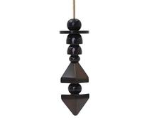 SHABRIM Pendule grand et lourd pour guérison spirituelle et énergétique, outil unique de radiesthésie inspiré de l'origine indienne, noir antique