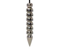 SHABRIM Pendule, horloge allongée en laiton pour équilibrer les chakras et le reiki en laiton poli argent