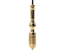 SHABRIM Pendule pour radiesthésie et reiki, chakra et guérison spirituelle, pendule bien conçu avec corde en acier laiton poli