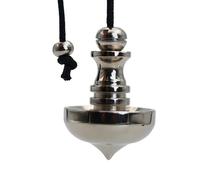 SHABRIM Pendule, Reiki et guérison des chakras, rempli d'énergie naturelle, hautement évalué, pendule Isis en laiton argenté