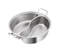Shabu Divider Hot Pot Divided Cuisine Cuisinière Soupe Ustensiles de Bateau à Vapeur Hotpot for Fête Restaurant Camping