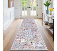 SHACOS Tapis Couloir Antidérapant 80x250 cm Long Bohè Lavable Tapis de Cuisine Devant Evier, Salon, Chambre à Coucher, Multicolore