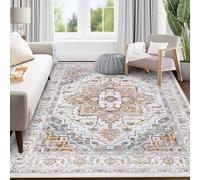 SHACOS Tapis Salon 160x230 cm Boheme Antidérapant Tapis de Chambre Adulte Vintage Carpette Lavable en Machine Tapis Fin Décoratif pour Salon, Chambre, Salle à Manger